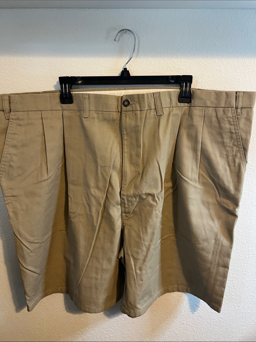 Towncraft Tan Flat-Front Men's Shorts